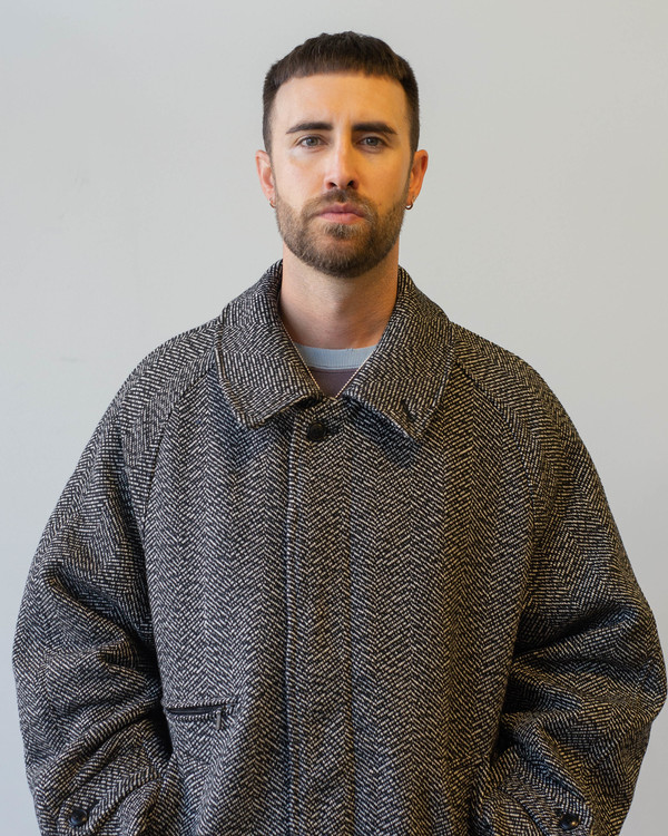 Needles Balcollar W/N Herringbone Coat - White | Garmentory