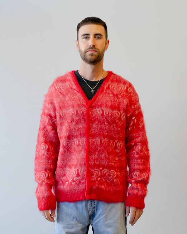 Needles Mohair Cardigan - Heart Red | Garmentory