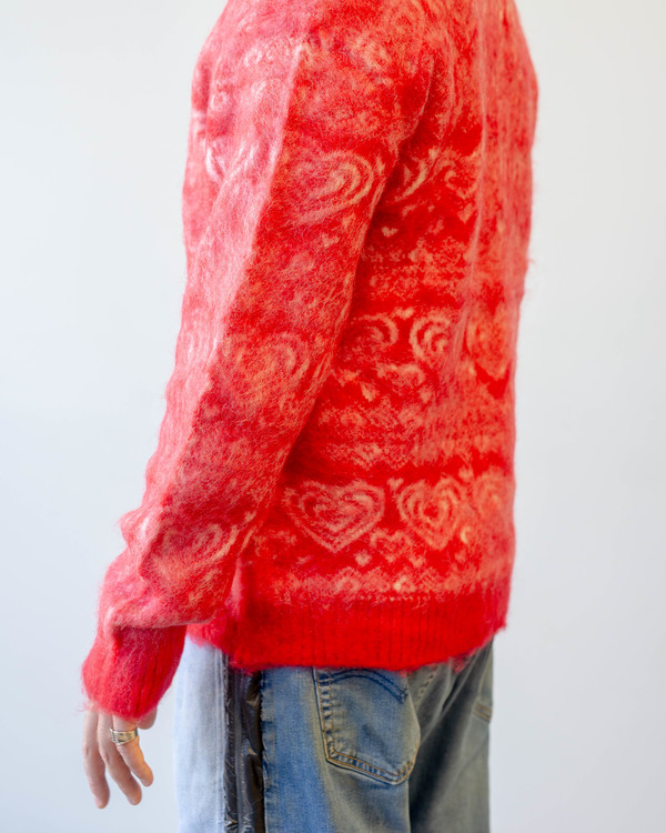 Needles Mohair Cardigan - Heart Red | Garmentory