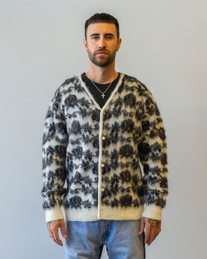 Needles Mohair Cardigan - Rose/Ice White | Garmentory