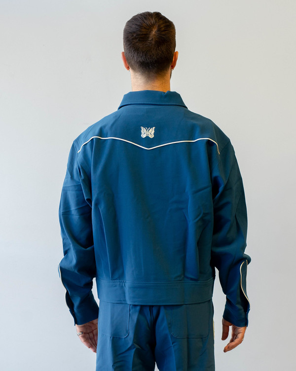 Needles PE/PU Double Cloth Piping Cowboy Jac - Marine Blue