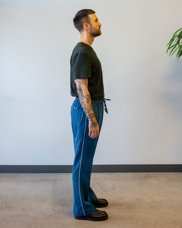 Needles Piping Cowboy PE/PU Double Cloth Pant - Marine Blue