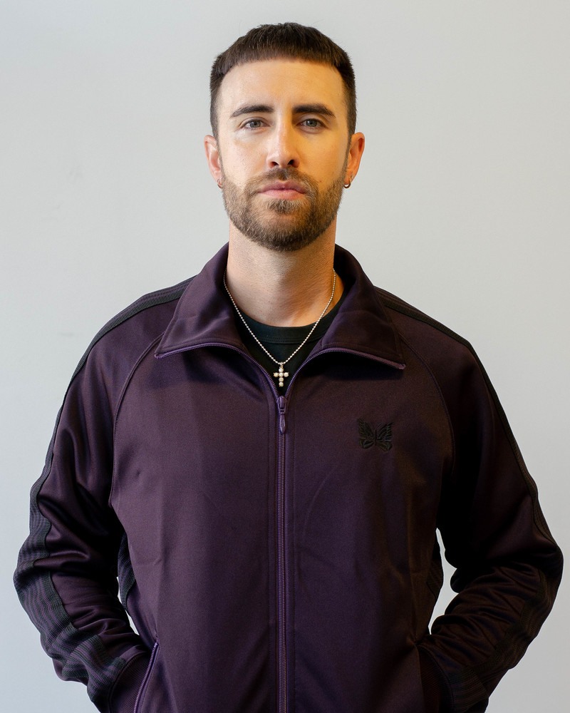 Needles Track Poly Smooth Jacket - Dk. Purple | Garmentory