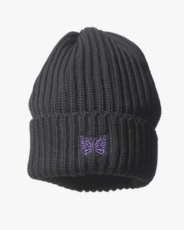 Needles Watch Merino Wool Cap - Black | Garmentory