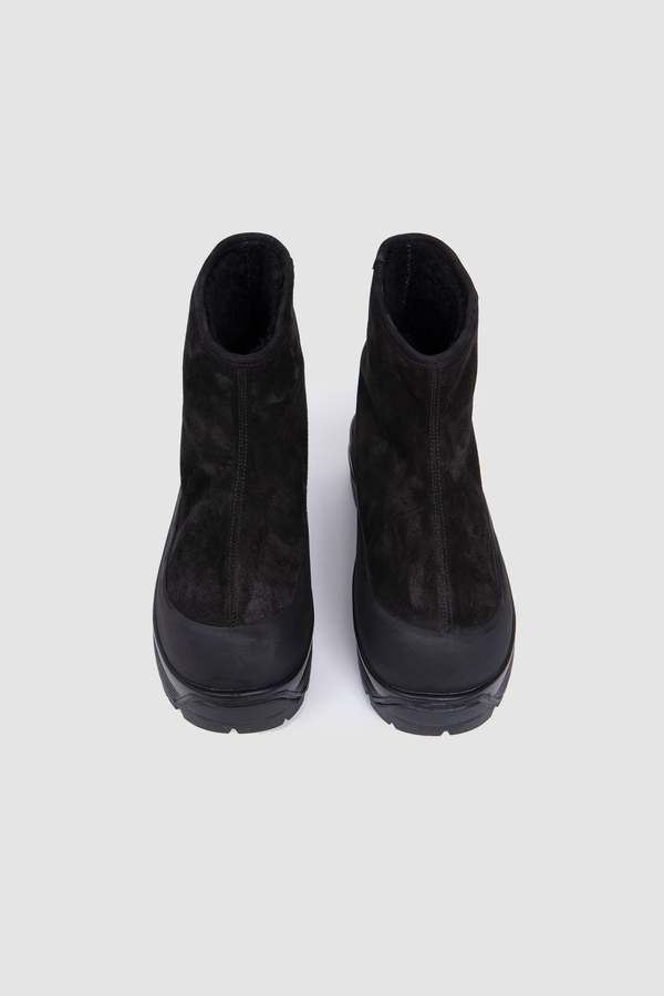 Diemme Badia Shearling Suede Boots - Black | Garmentory