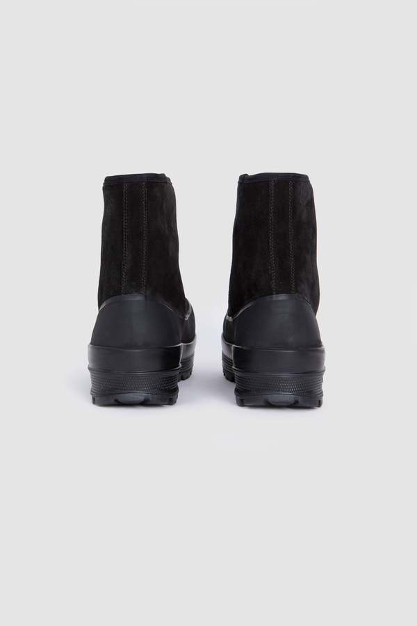 Diemme Badia Shearling Suede Boots - Black | Garmentory