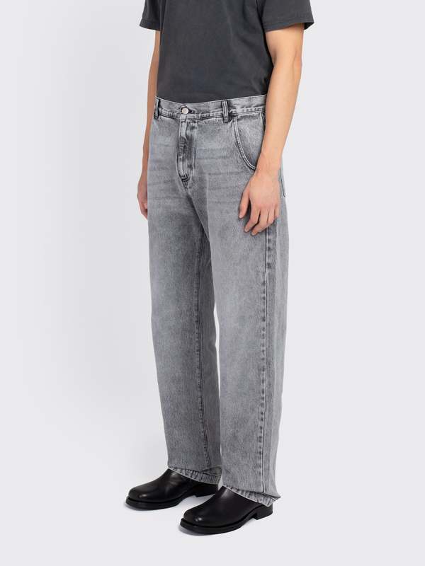 Mfpen グレー デニム ワイドパンツ Jeans – mfpen