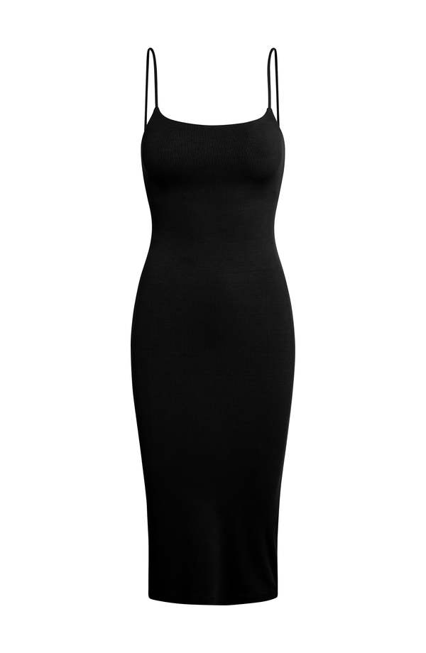 knee length dresses for ladies Strappy Bodycon Midi Dress - White Cherry main image 1