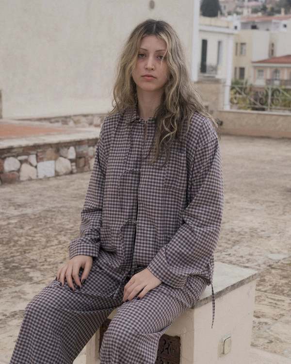 Baserange Limber Shirt - Brown/Grey Flanel | Garmentory