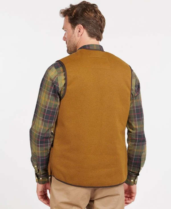 Barbour Warm Pile Waistcoat Zip-In Liner - Brown | Garmentory