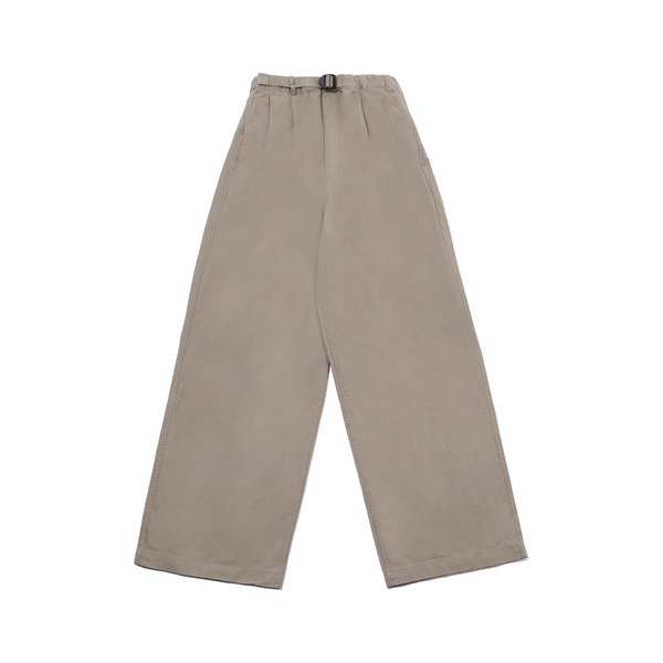 Kappy One Tuck Wide Fatigue Pants in Brown