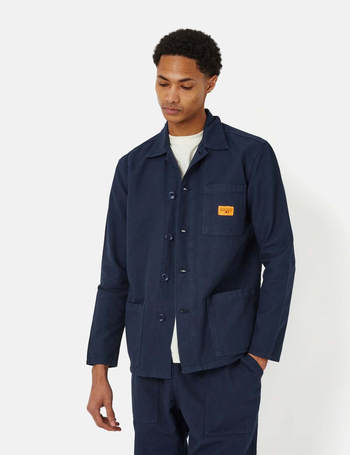 kozy Coverall Jacket（NAVY BLUE） Service Works Canvas Coverall Jacket - Navy Blue | Garmentory