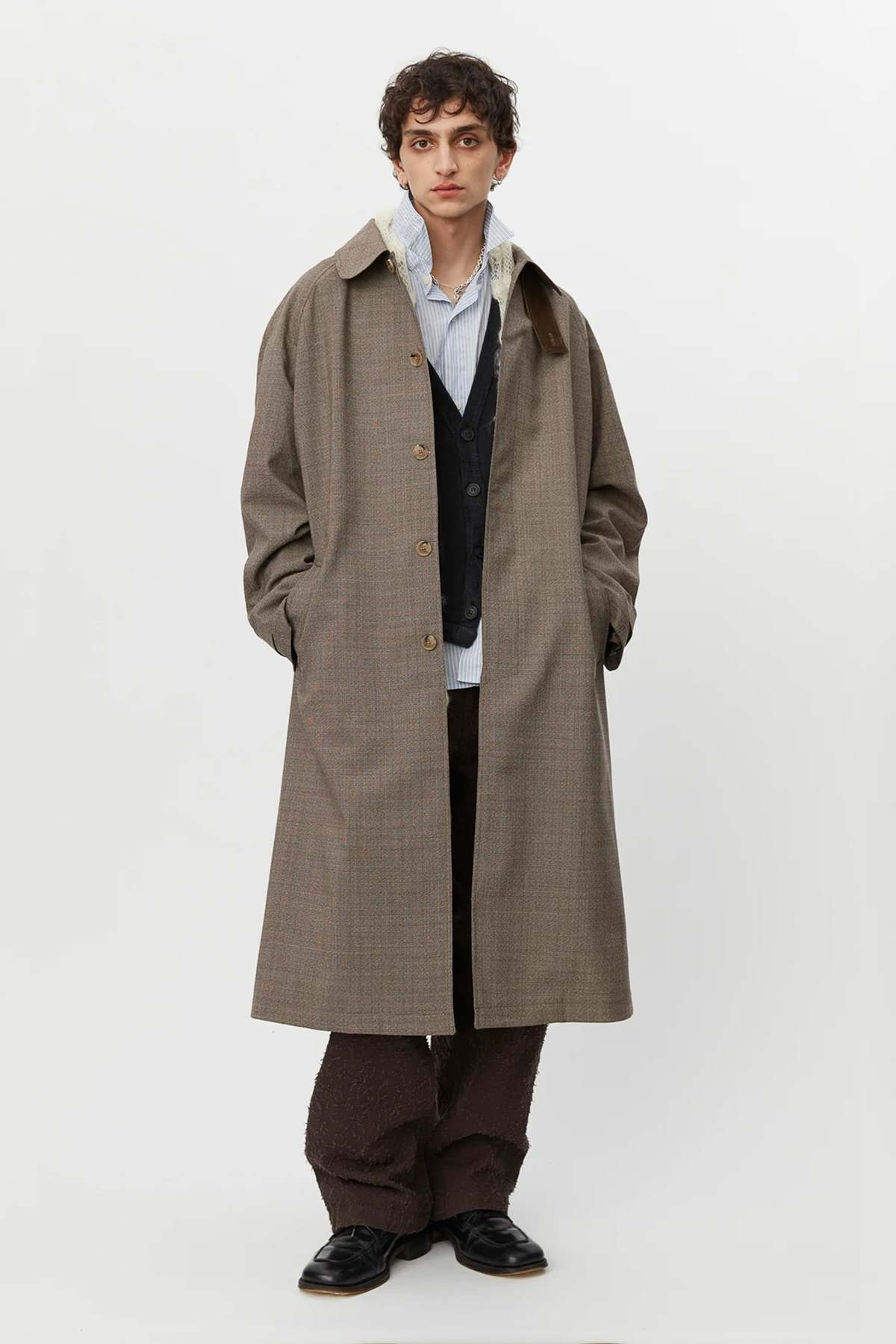 mfpen Installation Coat - Brown Glen Check | Garmentory