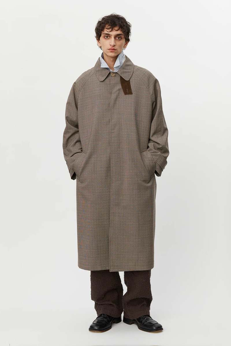 mfpen Installation Coat - Brown Glen Check | Garmentory