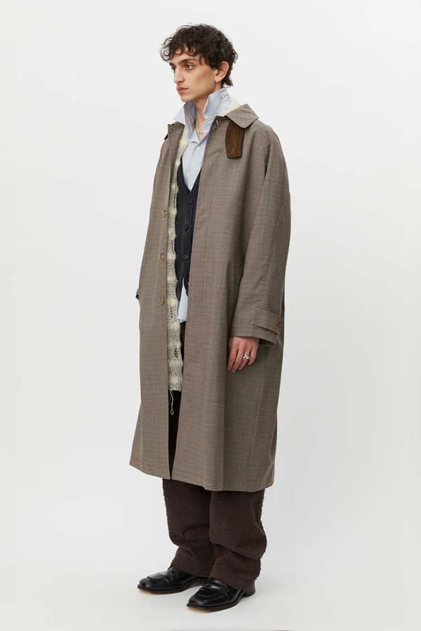 mfpen Installation Coat - Brown Glen Check | Garmentory