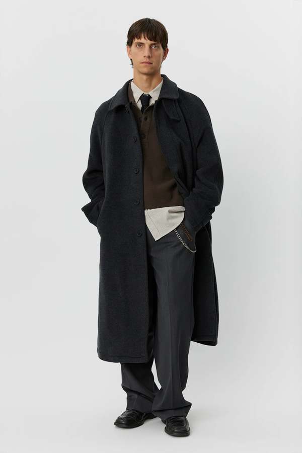 mfpen Installation Recycled Wool Coat - Grey | Garmentory