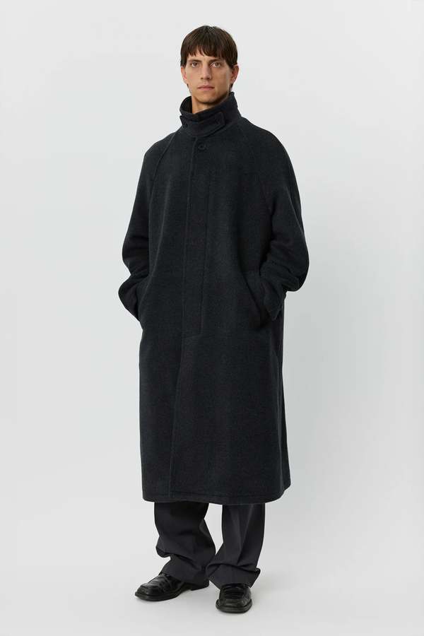 mfpen Installation Recycled Wool Coat - Grey | Garmentory