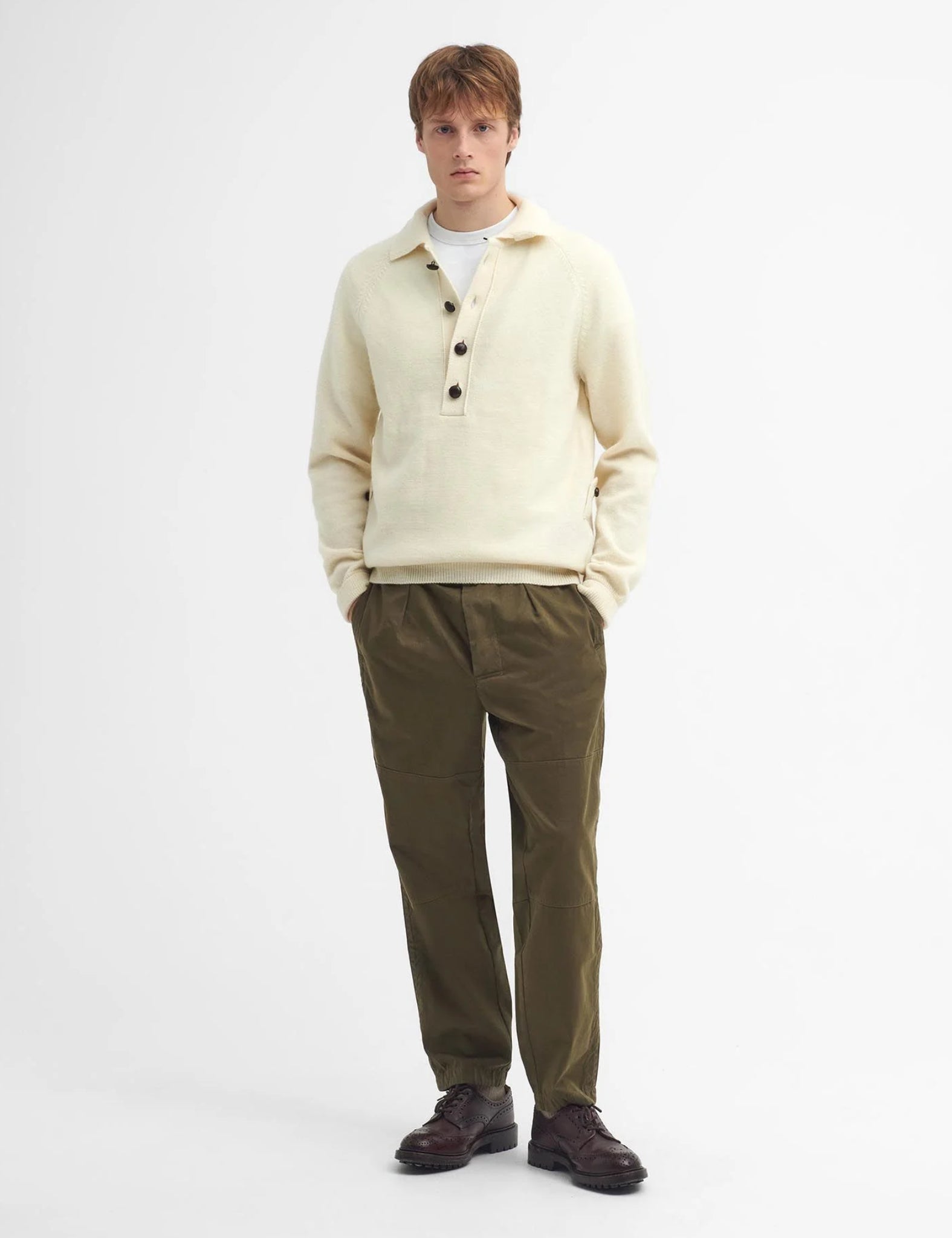 Barbour x TO KI TO Midden Knit sweater - ecru | Garmentory