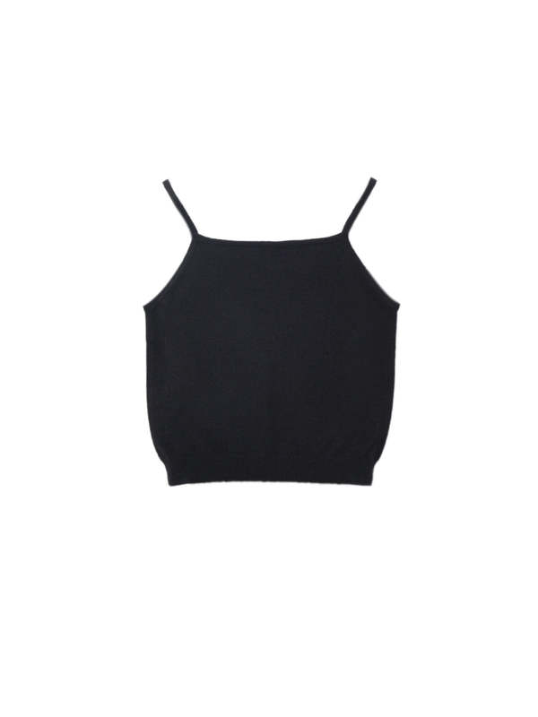 PURECASHMERE NYC Sleeveless Top and Cardigan Set - Black PURECASHMERE NYC Sleeveless Top and Cardigan Set - Black