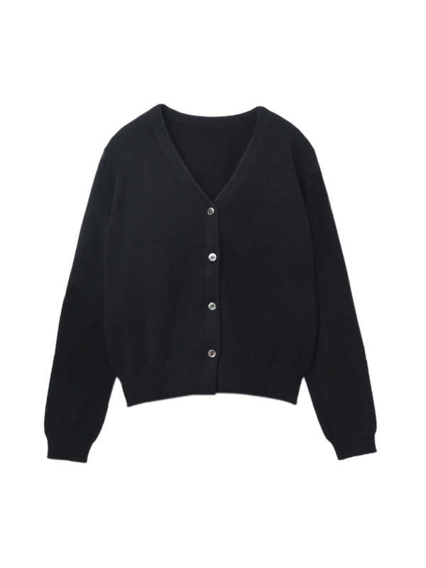 PURECASHMERE NYC Sleeveless Top and Cardigan Set - Black PURECASHMERE NYC Sleeveless Top and Cardigan Set - Black