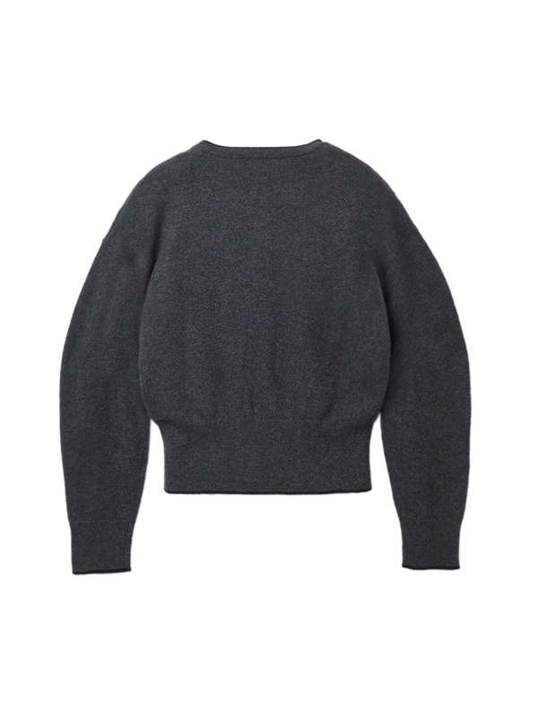 PURECASHMERE NYC Volume Sleeve Cardigan - Graphite