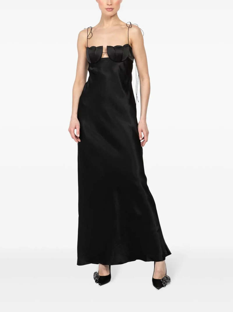 anna october tulip dress black Maxi - Color:Ivory/Sorbet/Nude/Ivory Flowy mini dress in Cheap Modest Wedding Dresses Joelle | Plunge Neck