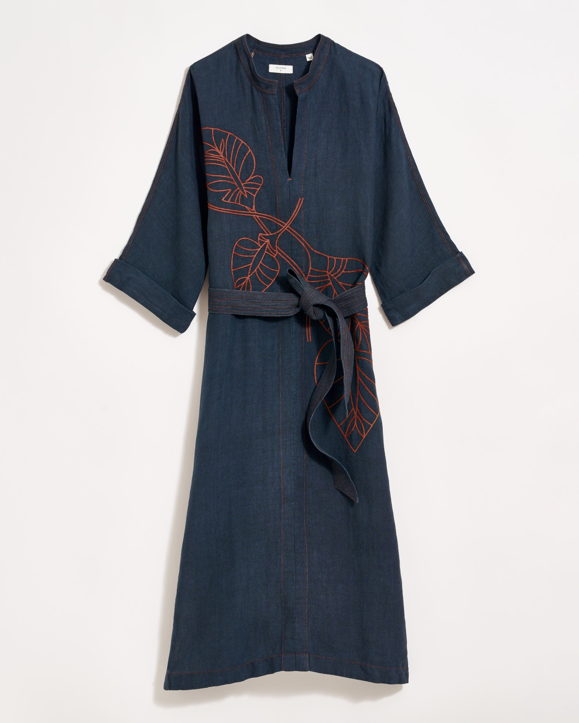 slim fit dress slacks Flutter Sleeve Flare Tunic Dress in Hibiscus Block Print