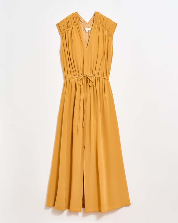 knee length dresses for ladies Billy Reid Women's Bradley Gordon x Pelican MSL 1 Pocket Maxi Dress - Gray