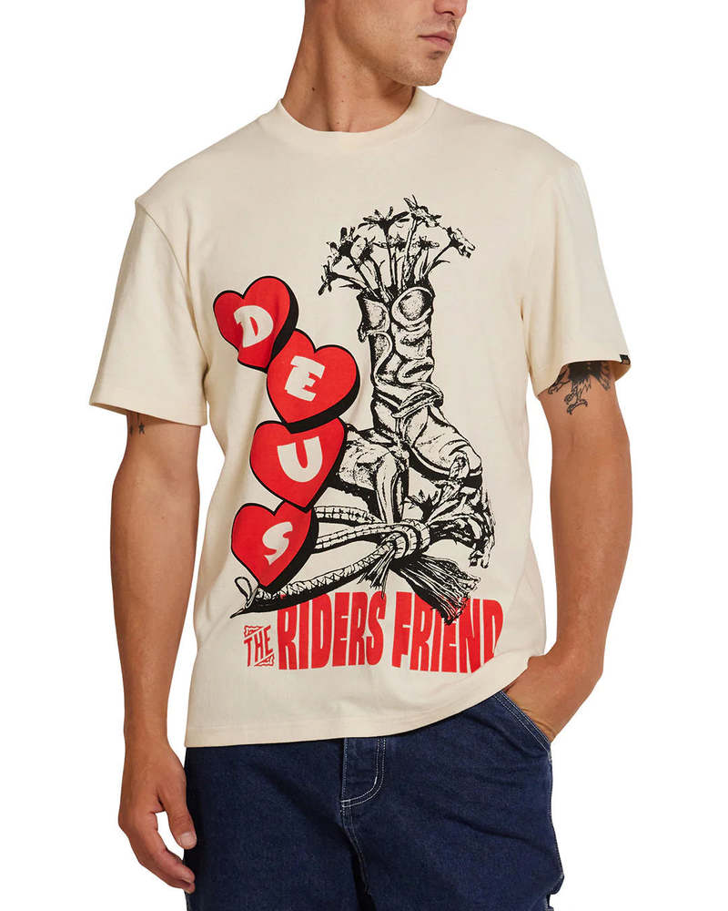 Deus Ex Machina honky tonk t-shirt - dirty white