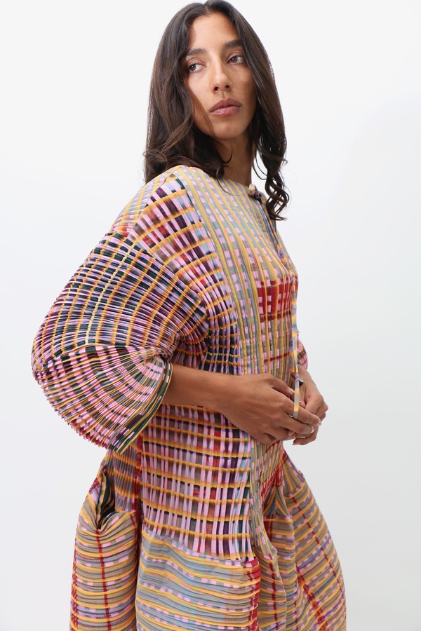 Julia Heuer Elias Pax Hand Pleated Dress | Garmentory