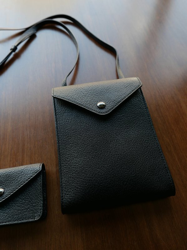 LEMAIRE ENVELOPPE WITH STRAP bag - BLACK | Garmentory