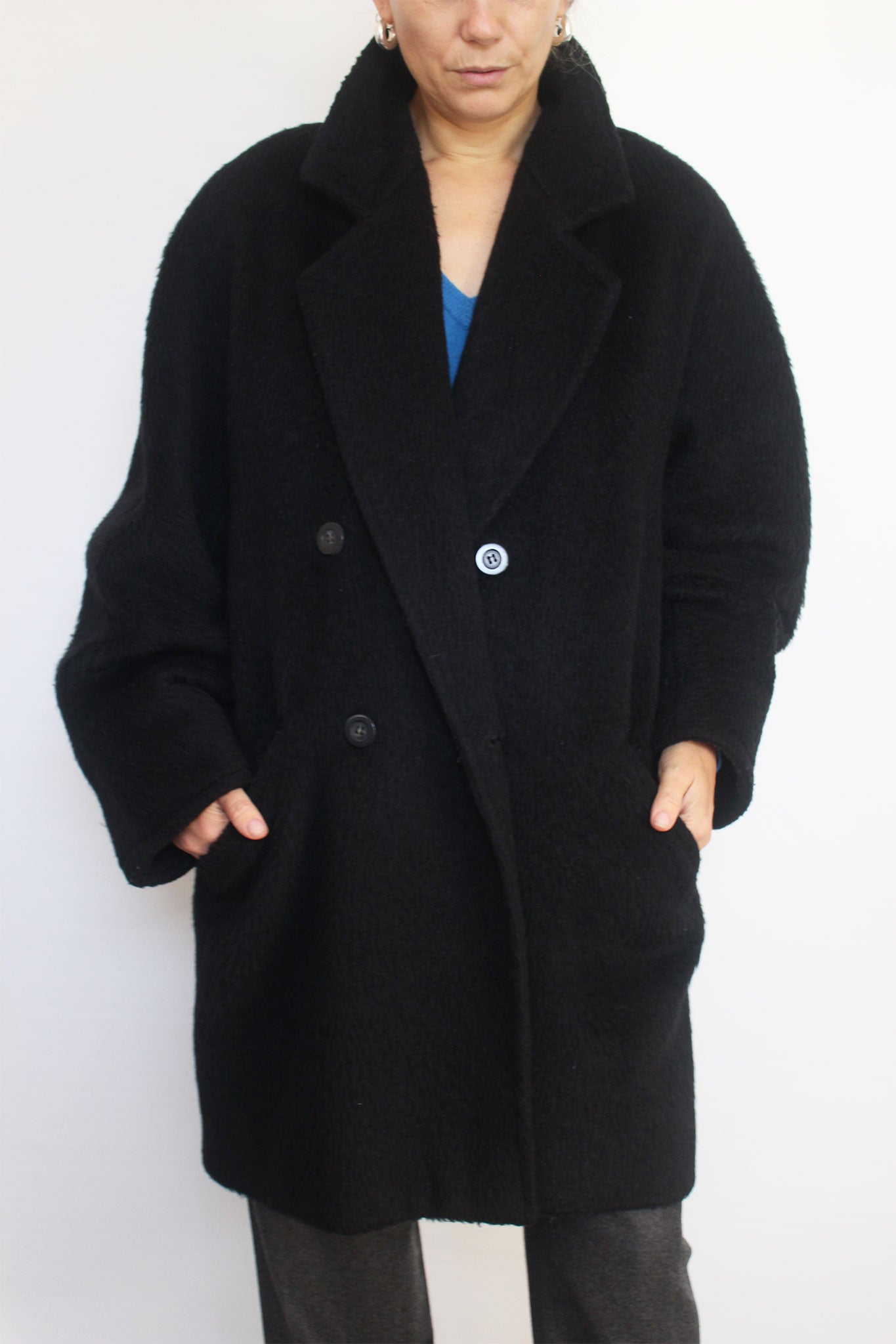 ジャケット・アウター mare Double Breasted Cocoon Coat Marella Cocoon Coat | Garmentory
