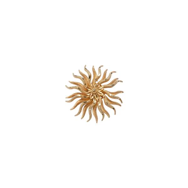 Sundazed Wheel of Birth Brooch - Brass