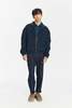 Delikatessen Virgin Wool Blend New Zipped Blouson Jacket - Navy - Thumbnail 3