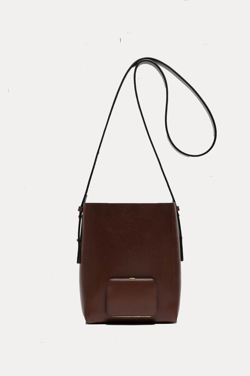 LUTZ MORRIS Parker M Soft Long Strap Bag Choco Garmentory