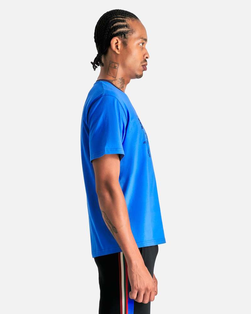 Tシャツ・カットソー WALES BONNER Men T Shirts US25KN31KN04 Blue adidas Originals - Wales Bonner Set-in T-shirt | HBX