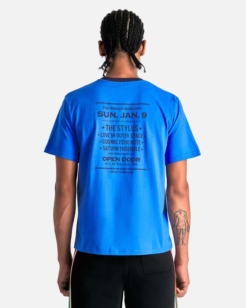 Tシャツ・カットソー WALES BONNER Men T Shirts US25KN31KN04 Blue adidas X Wales Bonner College T-shirt in Blue for Men | Lyst