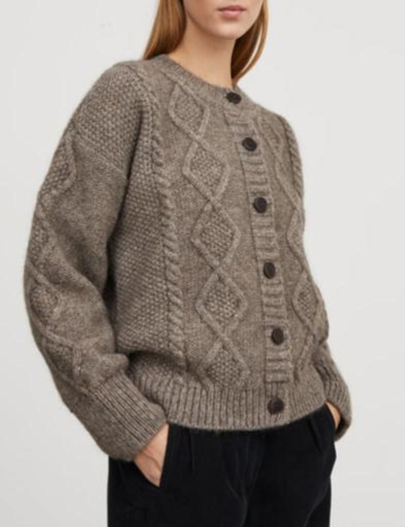 Skall Agnete Cardigan Brown Garmentory