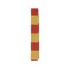 DRAKES Textured Dual Stripe Tie - Orange - Thumbnail 1