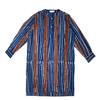 Post-Imperial IKOYI BOUBOU top - Indigo-Bone/Brown-Bone - Thumbnail 1