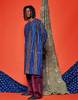 Post-Imperial IKOYI BOUBOU top - Indigo-Bone/Brown-Bone - Thumbnail 3