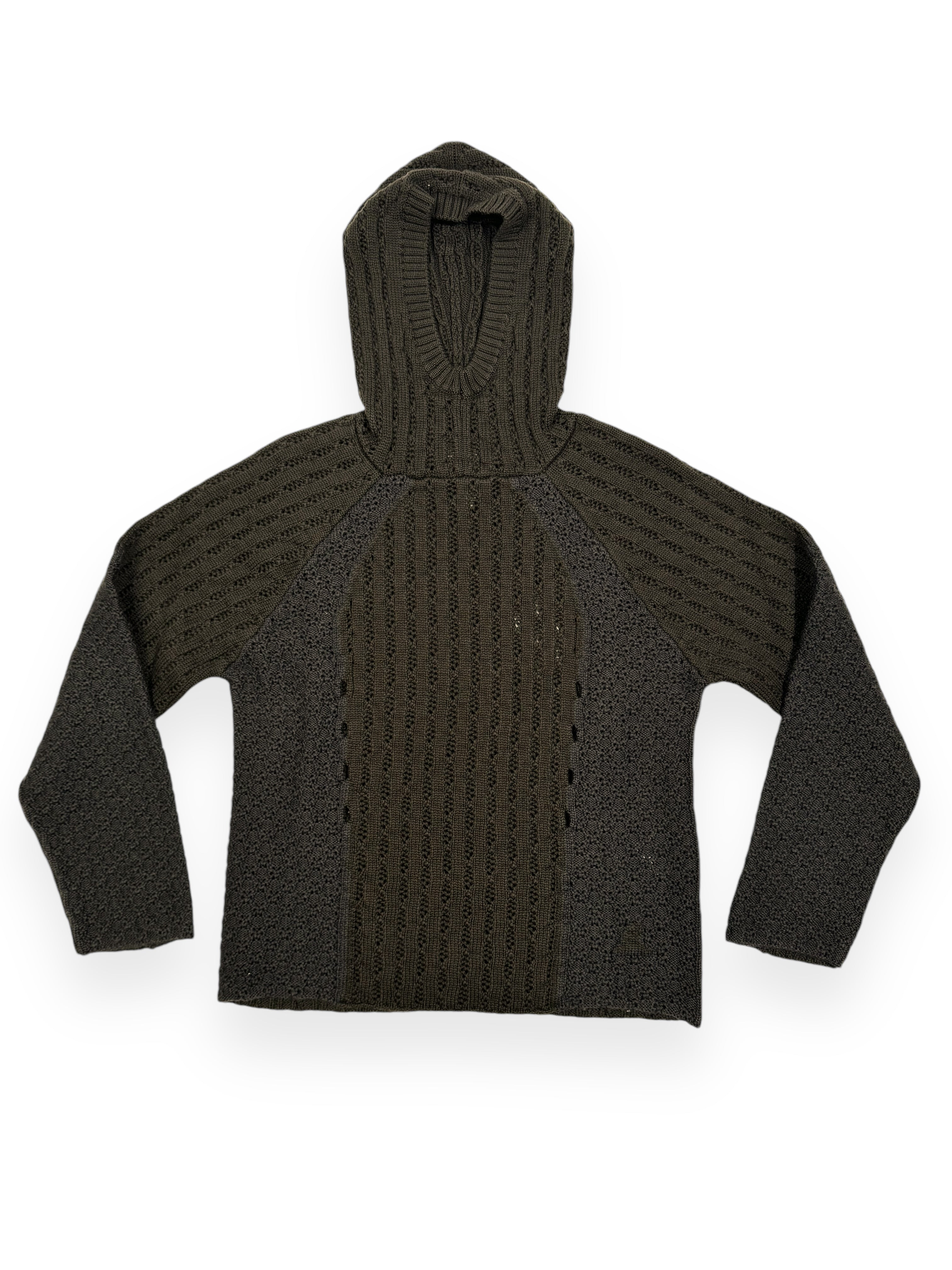 ROA Flower Stitch Hoodie - Brown | Garmentory