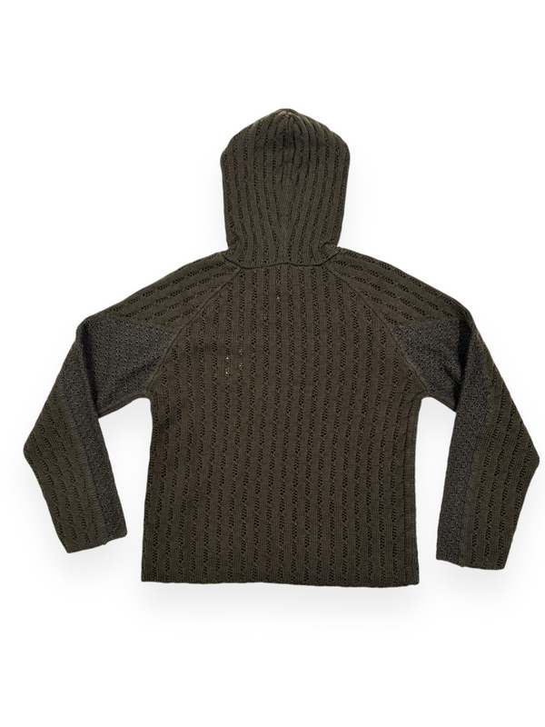 ROA Flower Stitch Hoodie - Brown | Garmentory