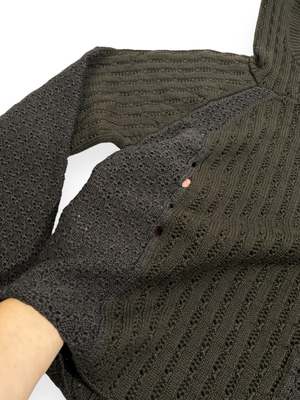 ROA Flower Stitch Hoodie - Brown | Garmentory