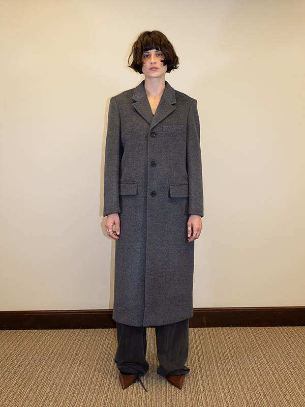 Dunst 2-Way 3 Button Coat - Charcoal Grey | Garmentory