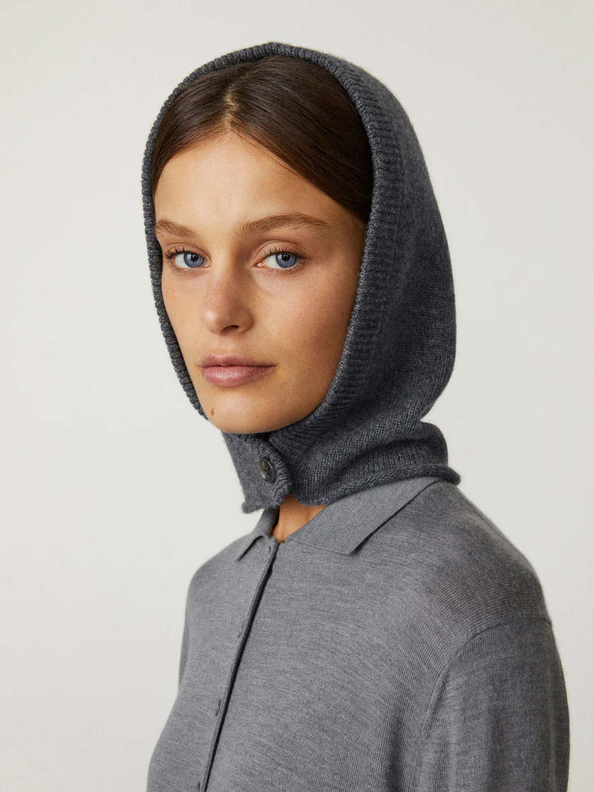 Lisa Yang ILO ORGANIC CASHMERE BALAKLAVA - Grey | Garmentory