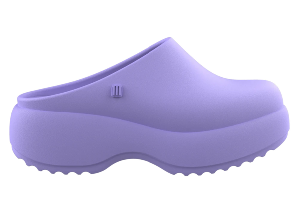 Melissa free clog platform - violet/red velvet
