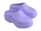 Melissa free clog platform - violet/red velvet - Thumbnail 2
