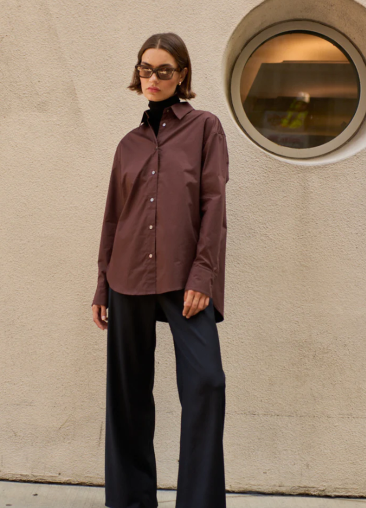 Sold Out NYC The Everything Shirt Chocolate Garmentory