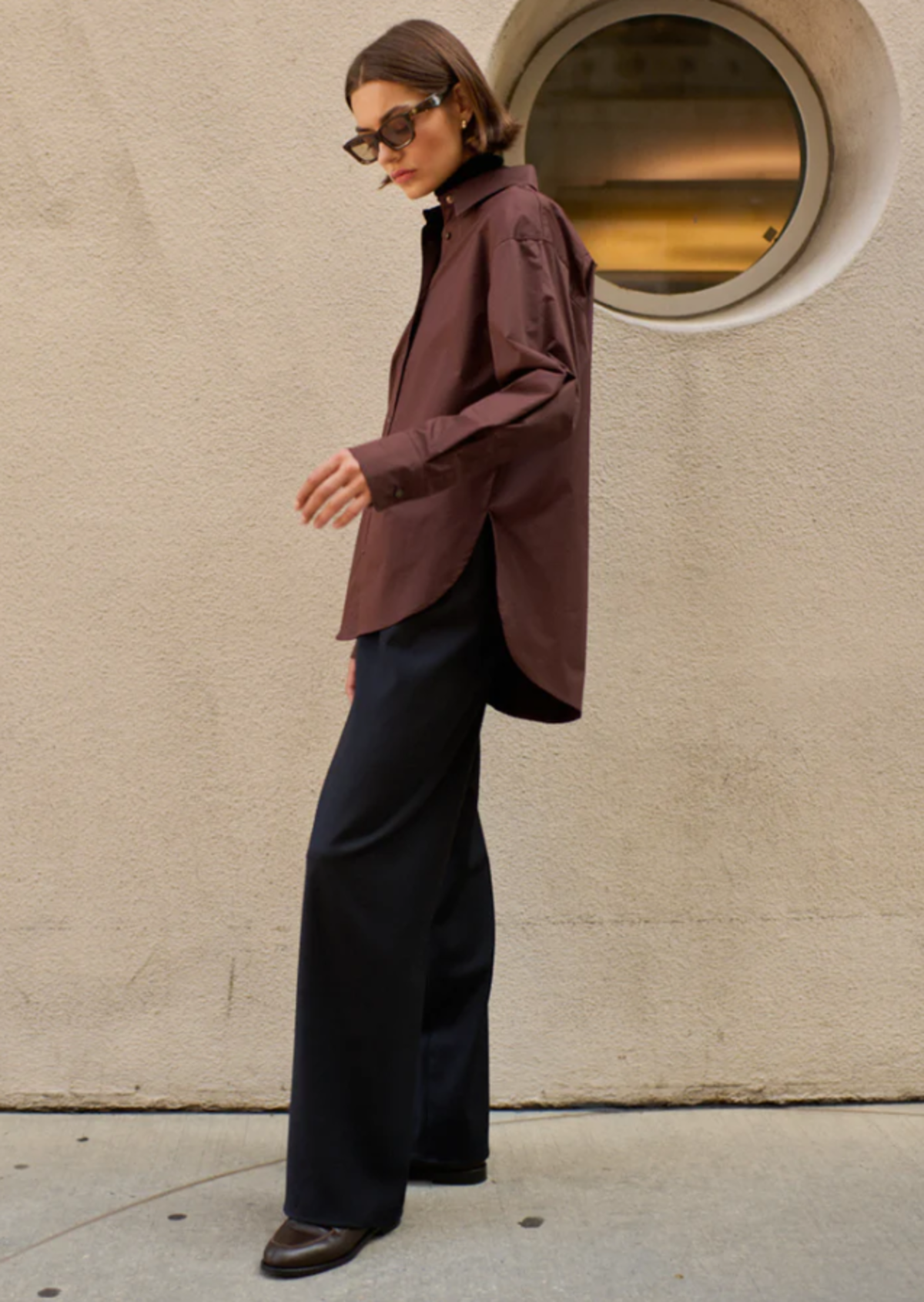 Sold Out NYC The Everything Shirt Chocolate Garmentory